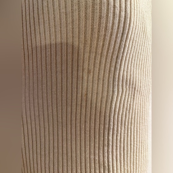 GAP 100% Cotton Ribbed Turtleneck Sweater | XS | White Cream - Picture 5 of 7